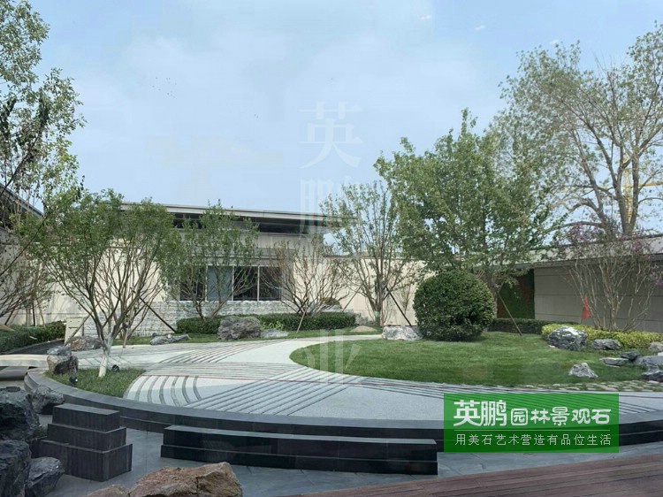 黑山石野山石枯山水造景11