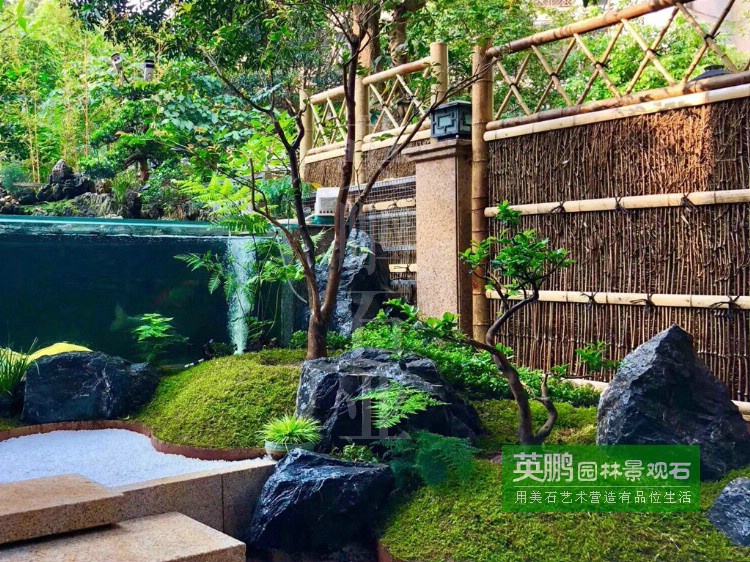 黑山石野山石枯山水造景09