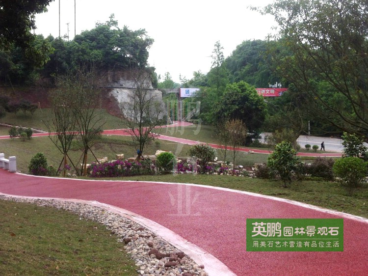地坪鋪裝園路機制石米08