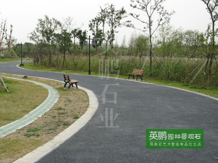地坪鋪裝園路機制石米01