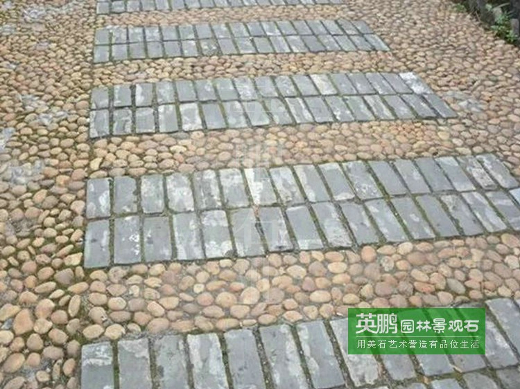 園路鋪裝鵝卵石07