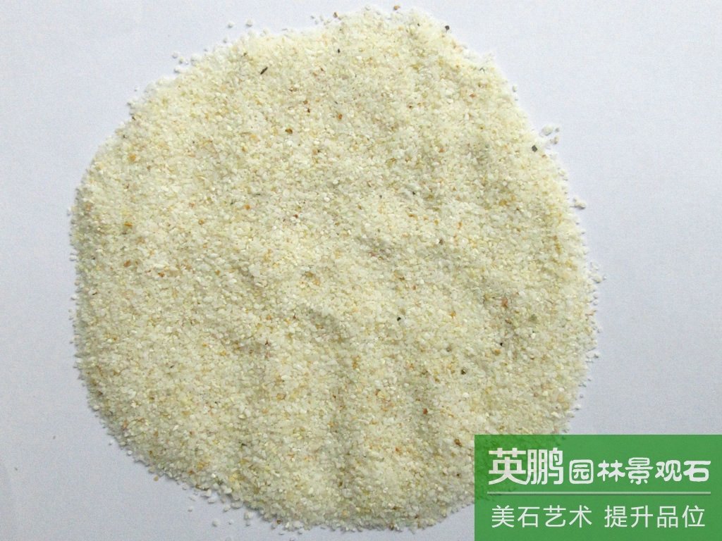廠家直銷淡黃雪花白 魚缸底砂水族箱造景水草砂 普通品質石英砂
