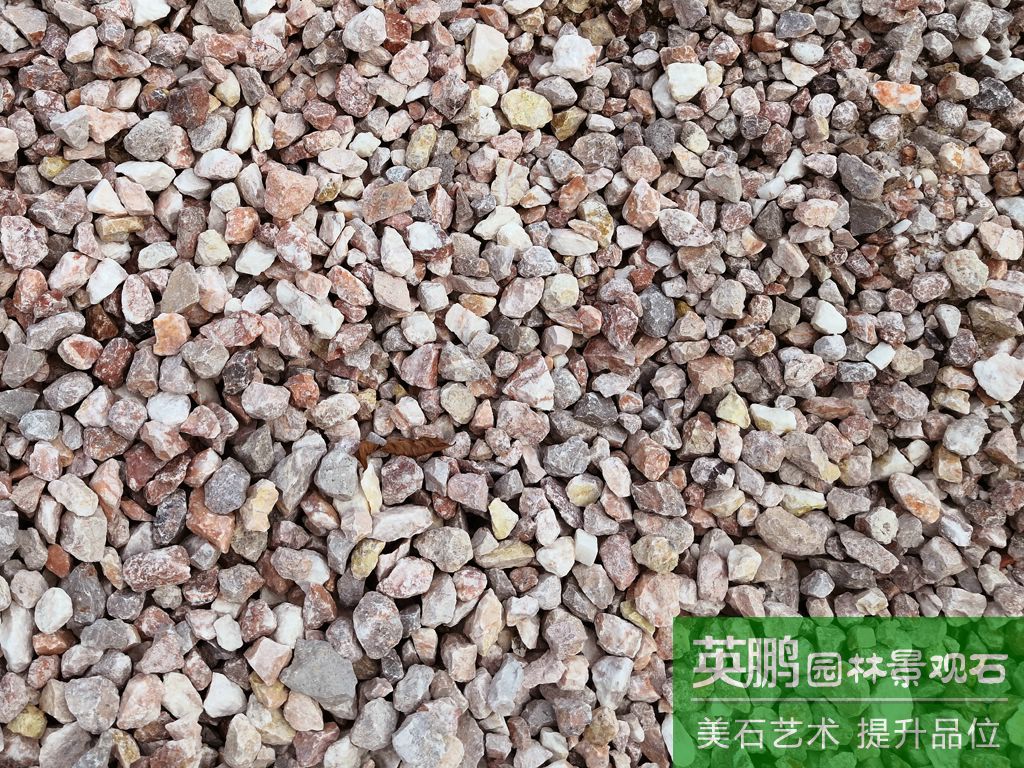 英鵬廠家大量供應 紅色水洗磨礫石子 日式園林枯山水雞血紅碎石子 