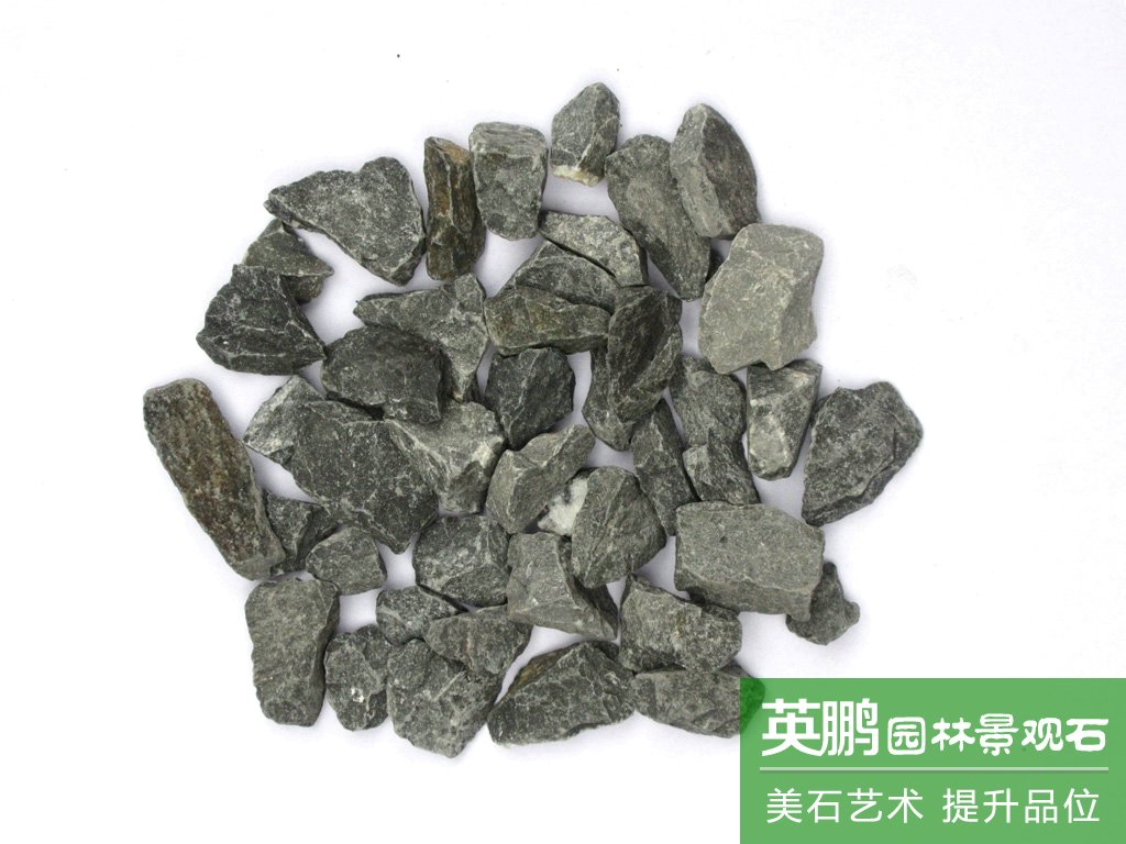 現貨批發供應黑色水洗石 機制碎石水磨黑石 鋪路建筑用黑色礫石子