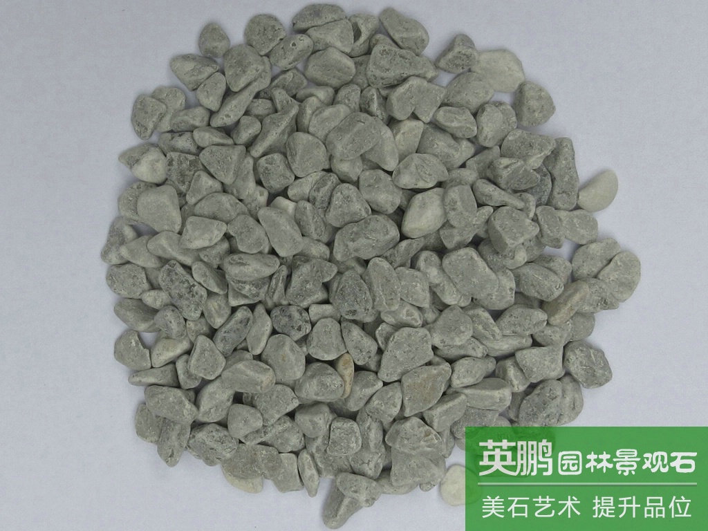 供應批發灰色機制石子洗石米 大量透水地坪露骨料灰色小礫石碎石