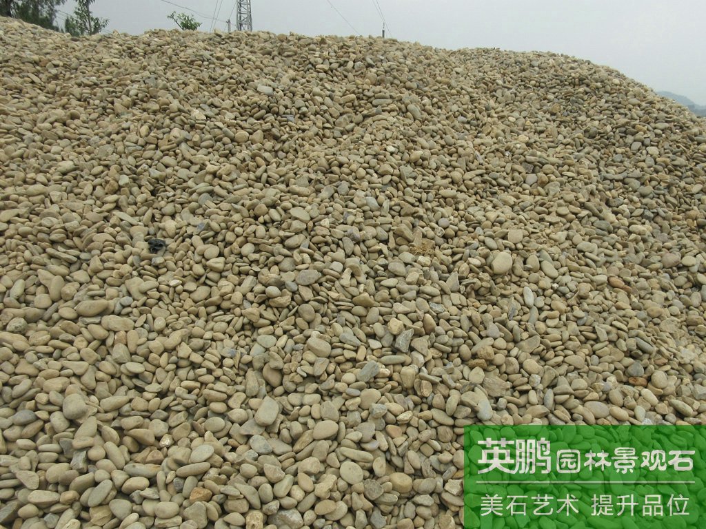 英鵬廠家供應雜色鵝卵石 變壓器水處理鵝卵石濾料 園林鋪路河石