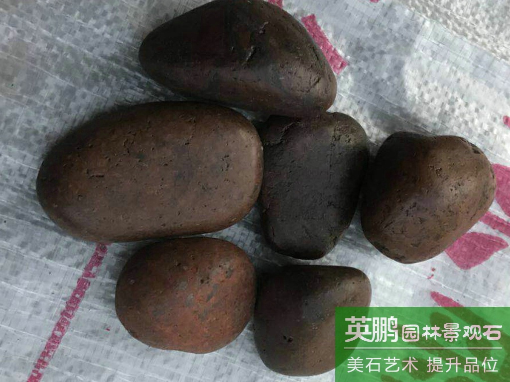 低價批發南京拋光紅色鵝卵石 直銷園林工程景觀鋪路專用紅雨花石