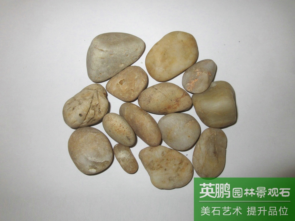 英鵬石場南京雨花石批發廠家 黃色拋光鵝卵石 自有工廠天然雨花石